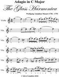 Adagio In C Major Glass Harmonica Easy Violin Sheet Music