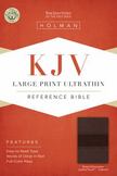 KJV Large Print Ultrathin Reference Bible, Brown/Chocolate LeatherTouch Indexed