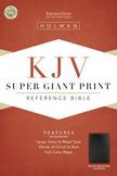 KJV Super Giant Print Reference Bible : Burgundy Bonded Leather