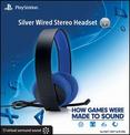 Silver Wired Stereo Headset