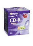 Memorex 30 Pack Slim Color CD Jewel Cases
