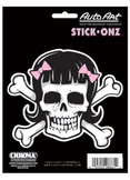 Girl Skull Decal