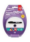 Memorex Printable DVD+R 10 Pack With Marker