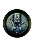 COWBOYS 15IN GLASS CLOCK