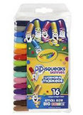 Crayola Pip-Squeak Skinnies Markers in re-sealable pouch 16 count