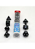 Role Playing 10 piece Black jumbo dice