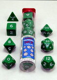 Role Playing 10 piece Green jumbo dice