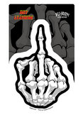 Hot Leathers Bony Finger Sticker