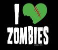 I Love Zombies Juniors T-Shirt