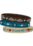 Stretch Bangle He Loves Me