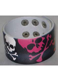 Printed Wristband Multi Colored Skull Crossbones