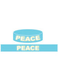 Peace Glow Rubber Bracelet