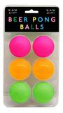 Black Light Beer Pong Balls (6Pk)