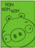 Angry Birds Green Leatherette Pig Journal