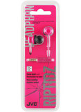 JVC Riptidz In Ear Noise Isolation Headphones  Pink