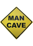 Man Cave Marker Die Cut Tin Sign