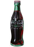 Coke Bottle Die Cut Tin Sign