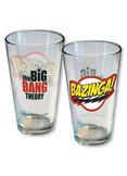 Big Bang Theory Bazinga Logo Pint Glass