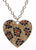 Leopard Heart Necklace