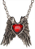 Jeweled Angel Heart Necklace