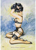Bettie Page-IV Fabric Poster