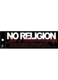 No Religion 2 Sticker