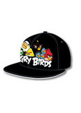 Angry Birds Group Black Flat Brim Hat
