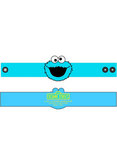 Sesame Street Cookie Monster Face Blue Wristband