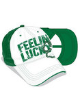 Feeling Lucky White and Green Hat