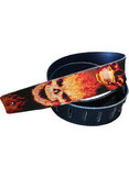 Fire Skull Guitar Strap