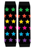 Black Multi Star Legwarmers