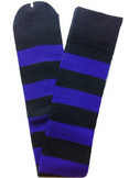 Black and Purple Striped Knee High Socks