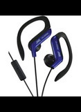 JVC SPORT CLIP HEADPHONES W/REMOTE AND MIC BLUE