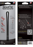 GEAR TIE 12in 2 PACK:BLACK
