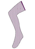 Purple Fishnet Tights