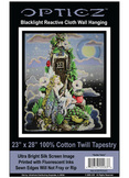 Guitar Fairy Black Light Tapestry