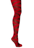 Red Bandage Wrap Tights