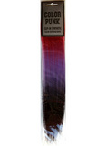 Hair Extensions Red Purple Black Fade 2 Pack