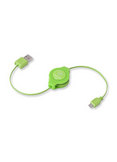 Retractable USB 2.0 A-Male to Micro 5-pinGreen