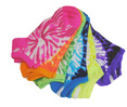 Neon Tye Dye No Show Sock 6 Pack
