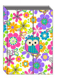Flower Owl Magnetic Journal