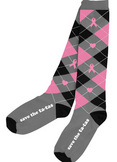 Save The Tatas Argyle Socks