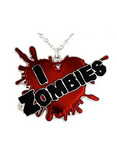 I Heart Zombies Splatter Necklace