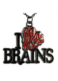 I Heart Brains Necklace
