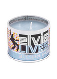 Elvis Blue Suede Shoes Scented Candle