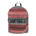 Fair Isle Skull Red Backpack