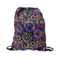 Tribal Splatter Heart Cinch Backpack
