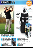 Stainless Steel Golf Bottle With Sleeve And Access.