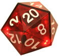Critical Hit Flashing D20