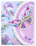 Whispering Willow Pocket Pad w/ Pen Bl & Pk Butterflies